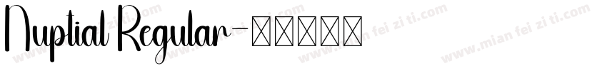 Nuptial Regular字体转换